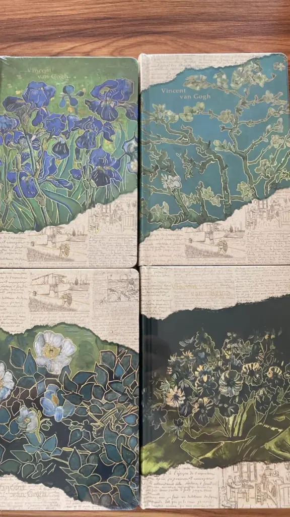 Libreta Vincent Van Gogh Hojas decoradas