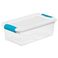 Caja de plástico transparente con tapa 5.7L Sterilite