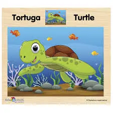 Rompecabezas 12 piezas Educactivity Tortuga