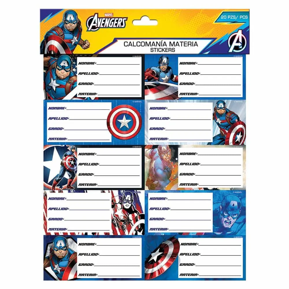 Etiquetas Avengers