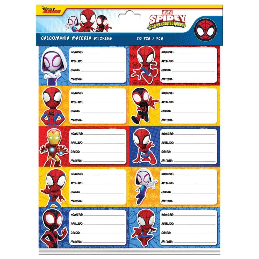 Etiquetas Spidey Sorprendentes Amigos