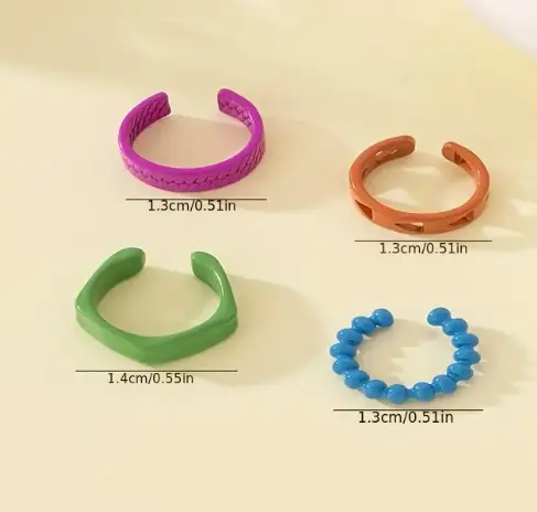 Aretes circulares para oreja sin perforación