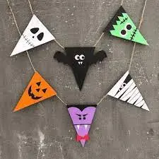 Banderín padi triangular Halloween