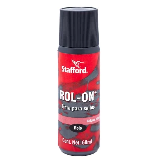 Tinta para sello Rol-on roja Stafford