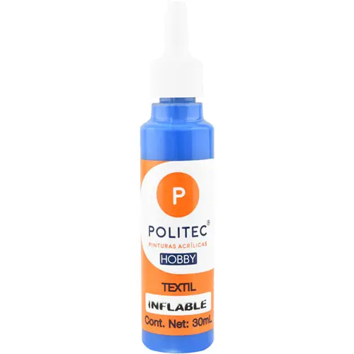 [7501139128427] Pintura acrílica Textil Politec Hobby 30ml azul ultramar 422