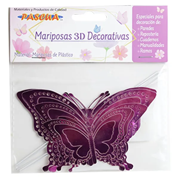 Mariposa de plástico decorativa Fiuscha Pascua