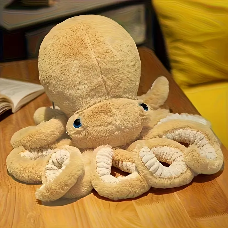 Peluche de Pulpo - Muñeco Suave para Abrazar con Tentáculos y Ventosas