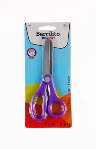 [7501214971900] Tijeras Barrilito escolar 