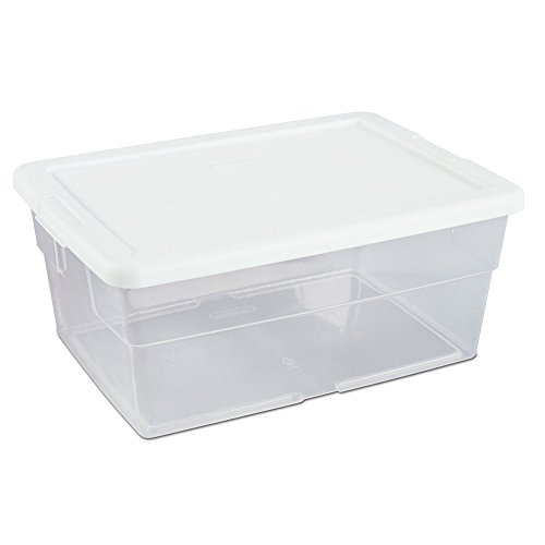 [073149164483] Caja de plástico transparente con tapa 15L Sterilite 