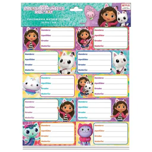 [751214819123] Etiquetas La Casa de las muñecas de Gaby