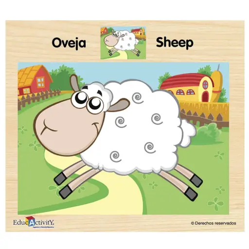 [7502006322757] Rompecabezas 12 piezas Educactivity Oveja