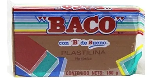 [7501174965278] PLASTILINA BACO BARRA CAFÉ 58